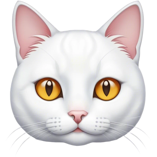 Cat white  emoji