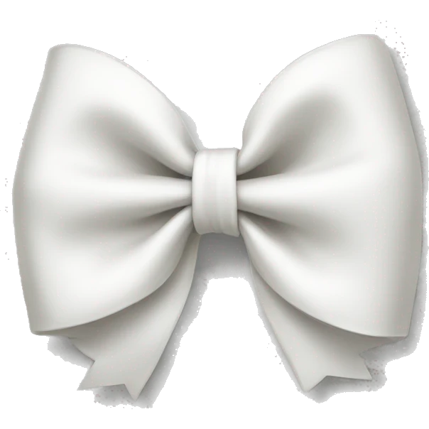 White bow  emoji