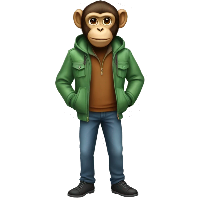 The monkey in the jacket emoji