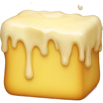 melting butter block emoji