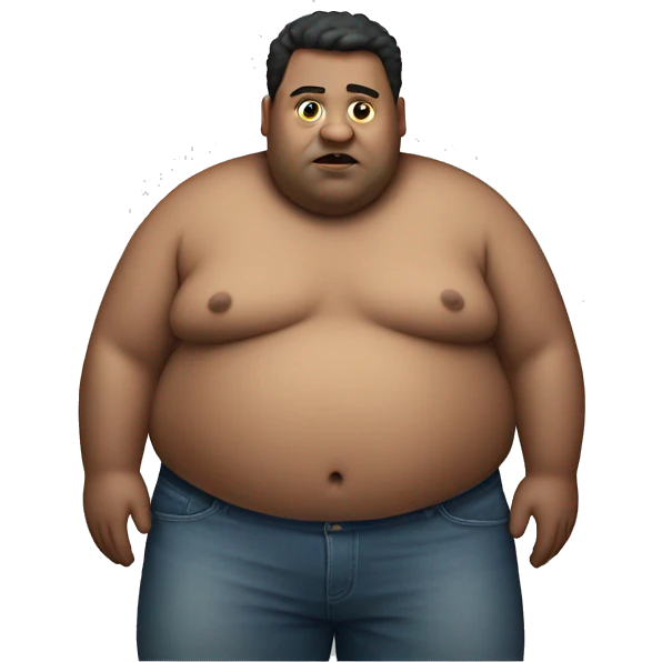 Obese man emoji