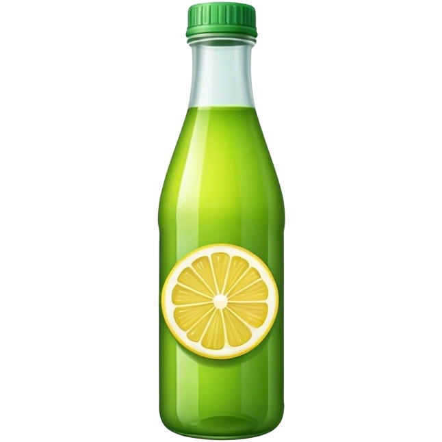 Bottle juice green lemon  emoji