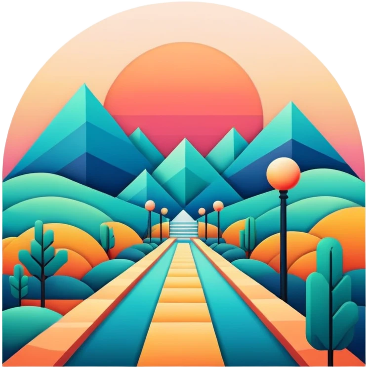 Retro Aesthetic Scenery Deco emoji