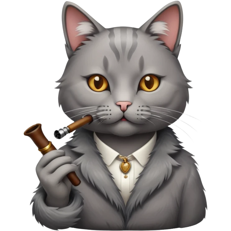 Ein katze raucht emoji