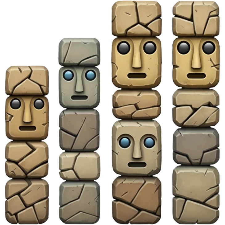 stone totems emoji