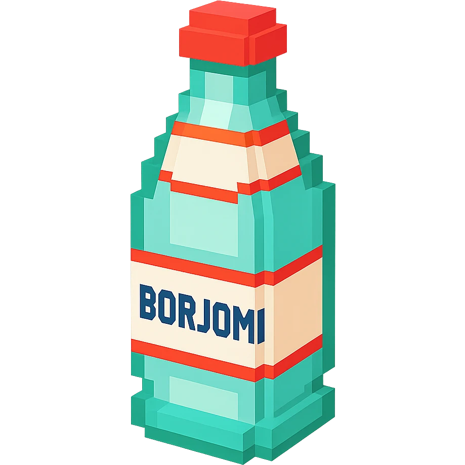 бутылка borjomi, no background emoji