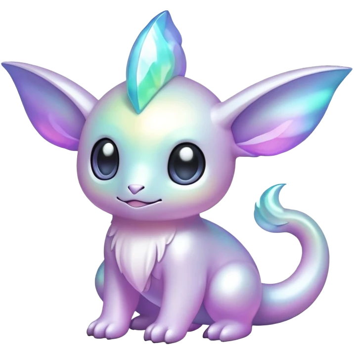  Iridescent pale fakemon-creature  emoji