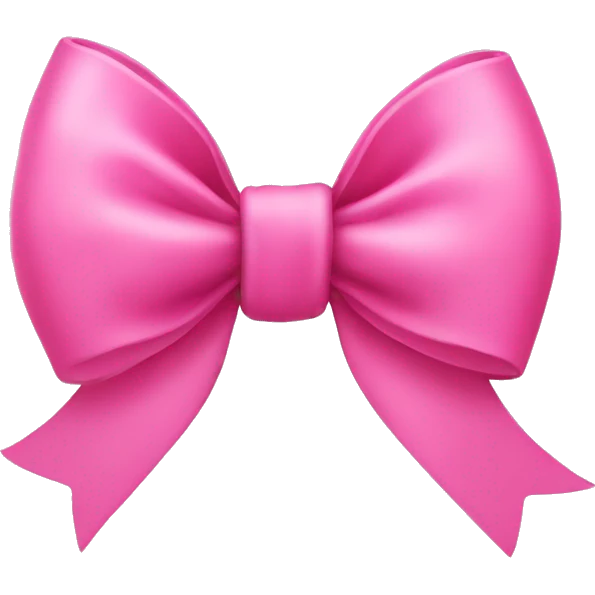 pink big bow emoji
