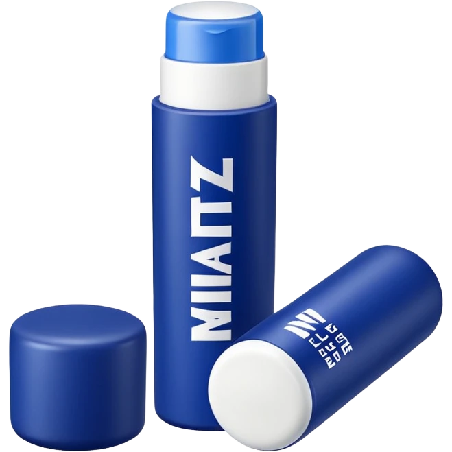 generate an ios genmoji of a NIVEA lip balm emoji