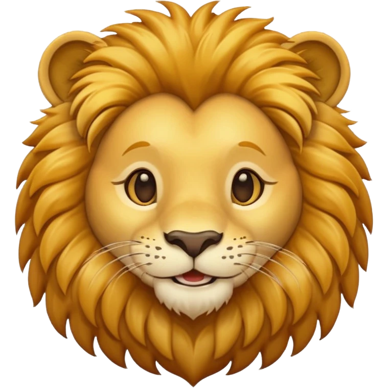 friendly lion emoji