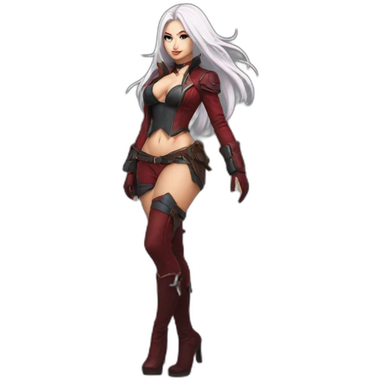 Katarina posing legs and ass sfw emoji