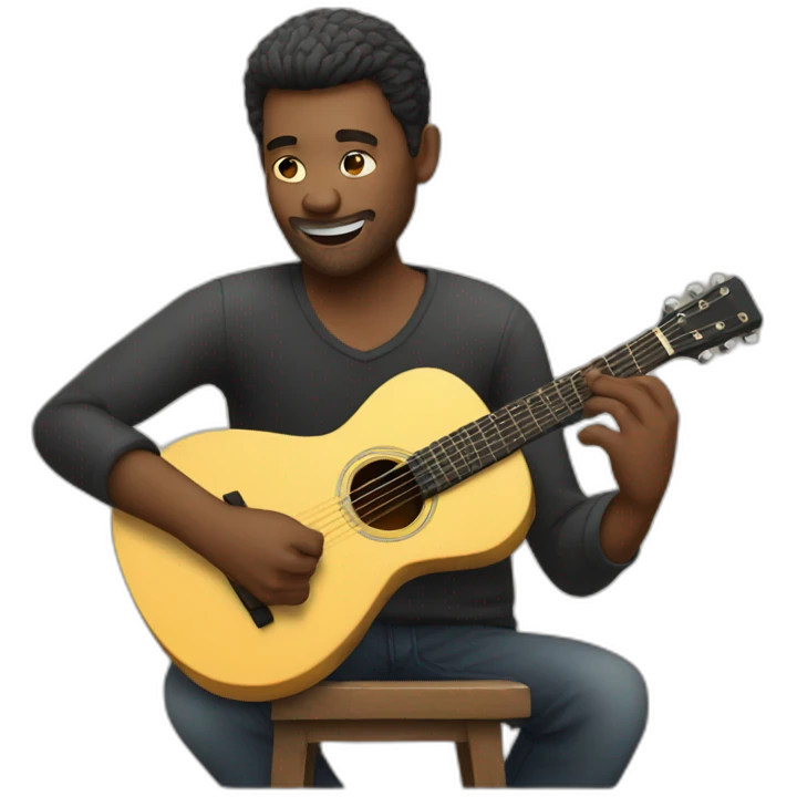 man playing guitar emoji