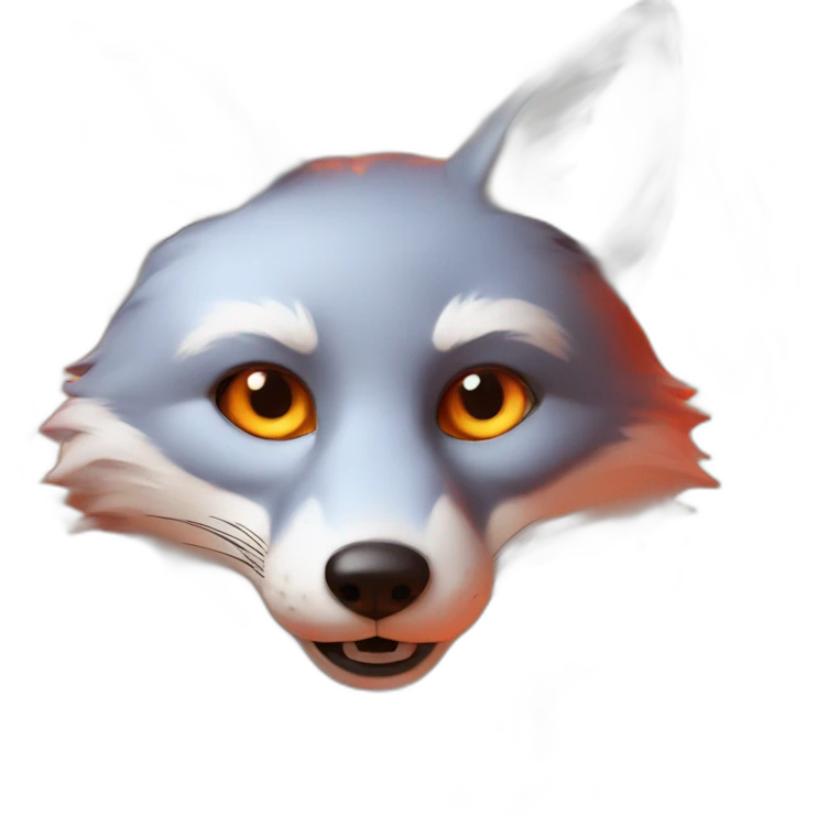 fox in fire emoji