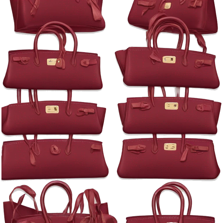 Wine Red Birkin bag  emoji