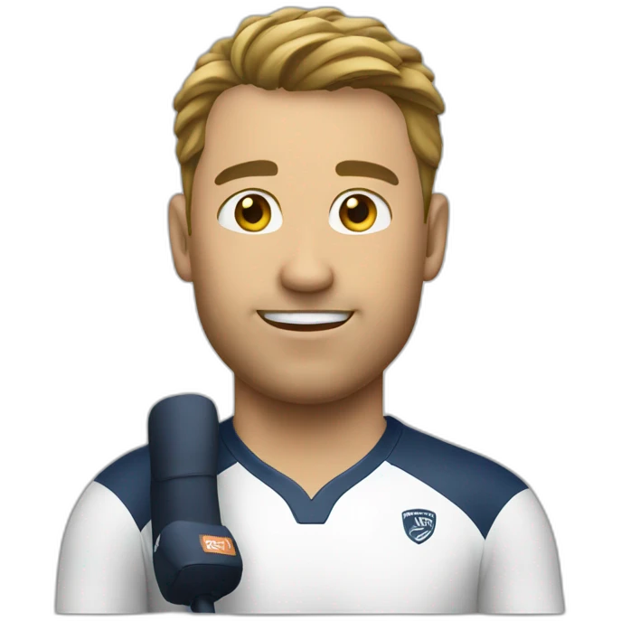 sportman talking with person  emoji