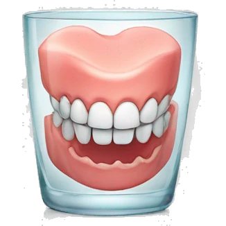 dentures in glass emoji