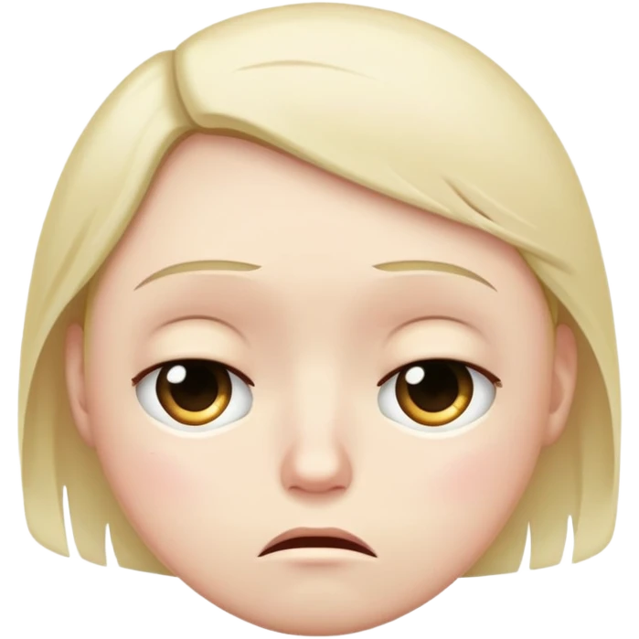 Sad face emoji