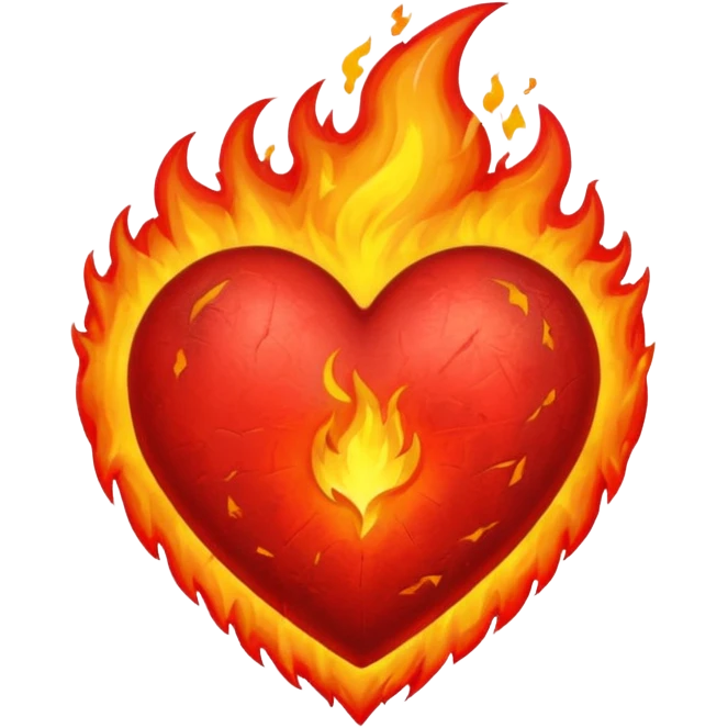Heart on fire emoji