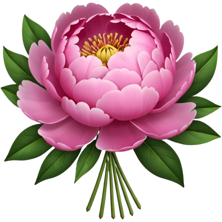 Create a peony flower buket emoji emoji