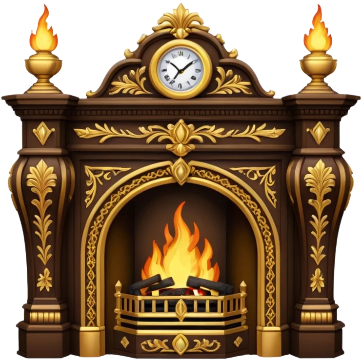 Victorian Ornate Fireplace emoji