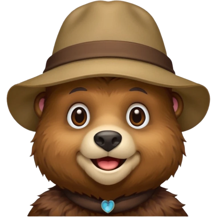 bear with hat emoji