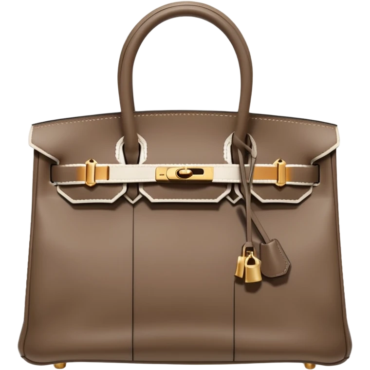 hermes birkin taupe bag emoji