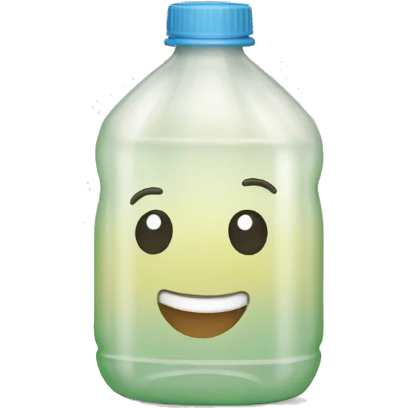 Plastic bottle emoji