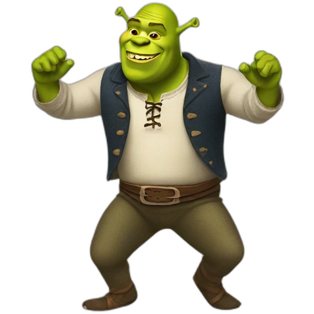 Dancing shrek emoji