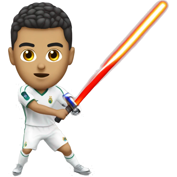 Ronaldo avec un sabre laser’ emoji