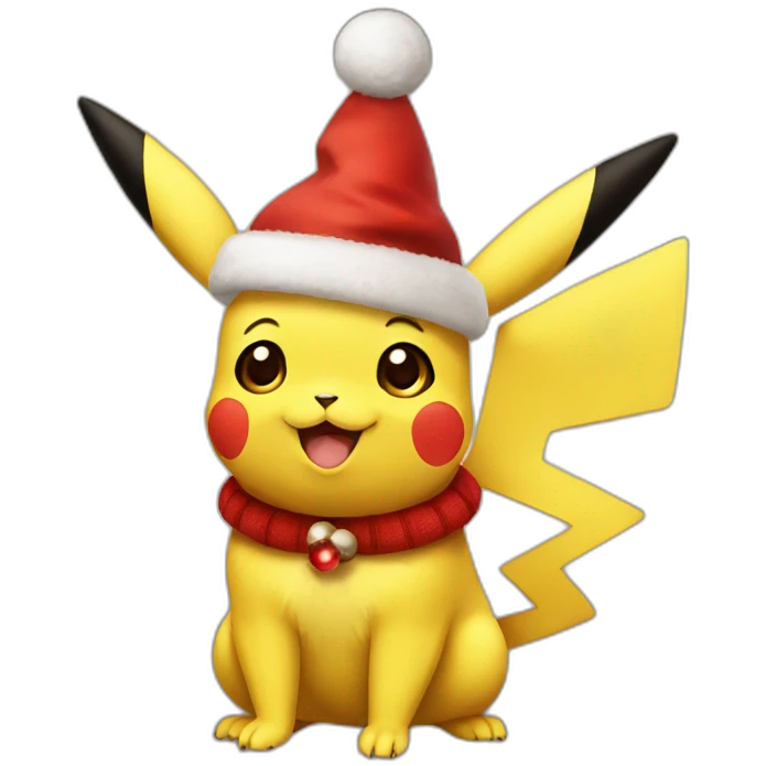 Christmas pikachu emoji