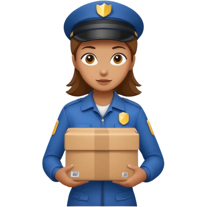 woman courier emoji