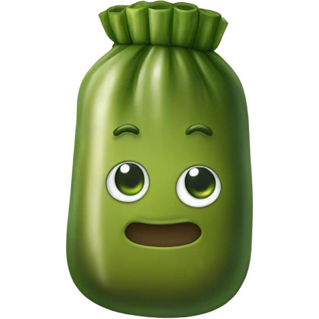Pickle in a pouch emoji