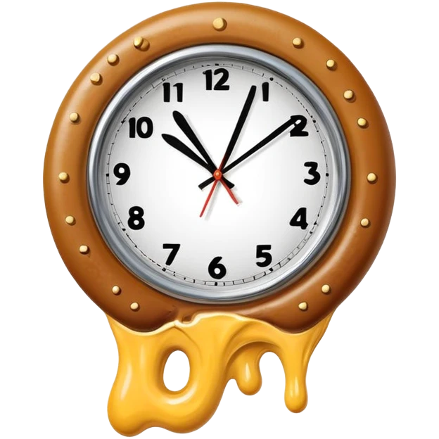 salvador dali melted spam clock emoji