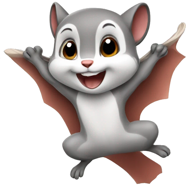 Flying squirrels emoji