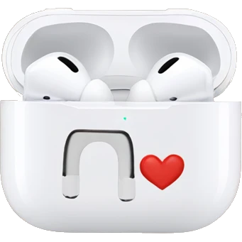 AirPods Pro in a cute case emoji