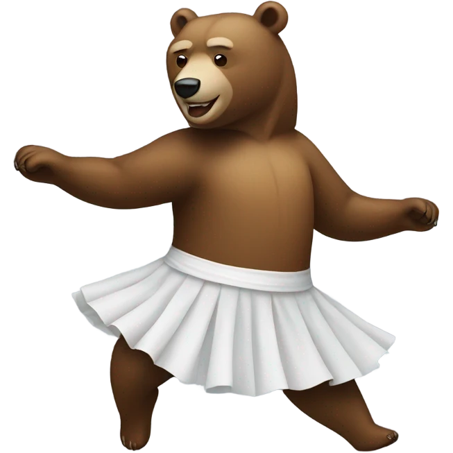 bear doing ballete emoji