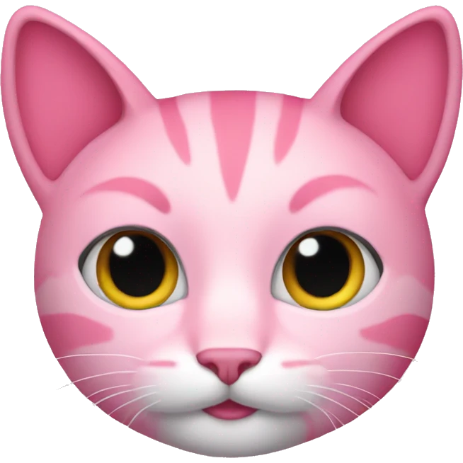 Pink cat emoji