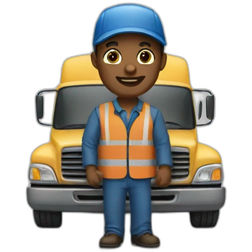 truck driver emoji