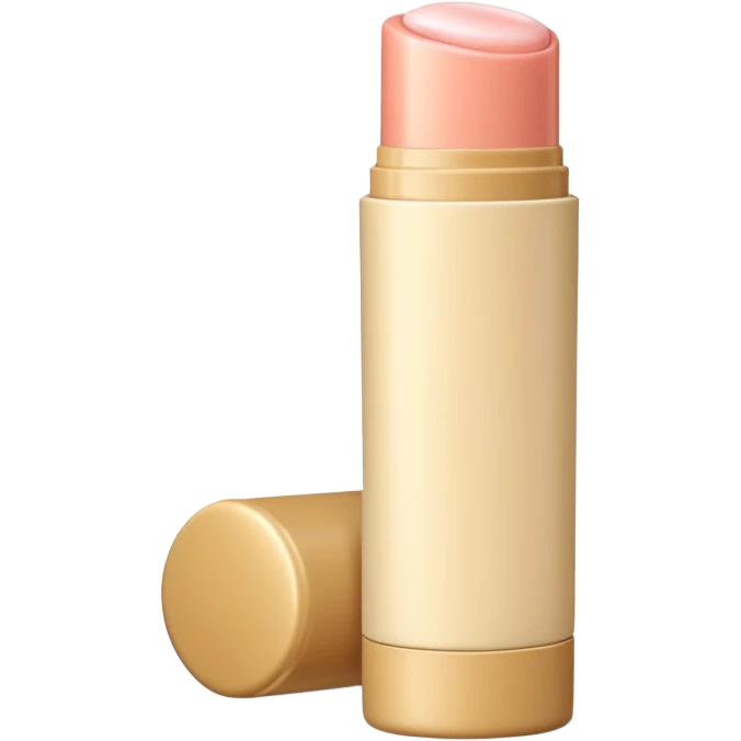 Beige tub of lip balm emoji