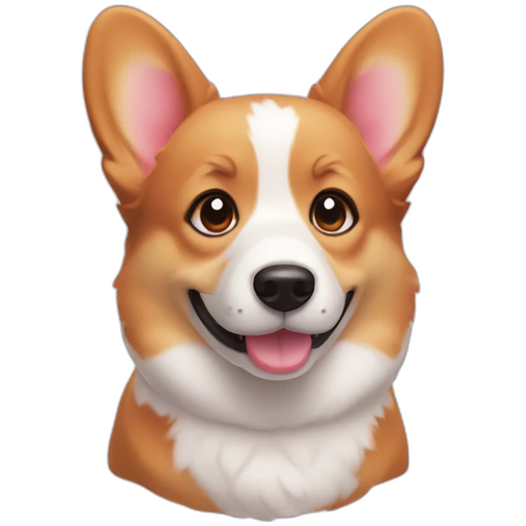 Corgi Dog Strawberry  emoji