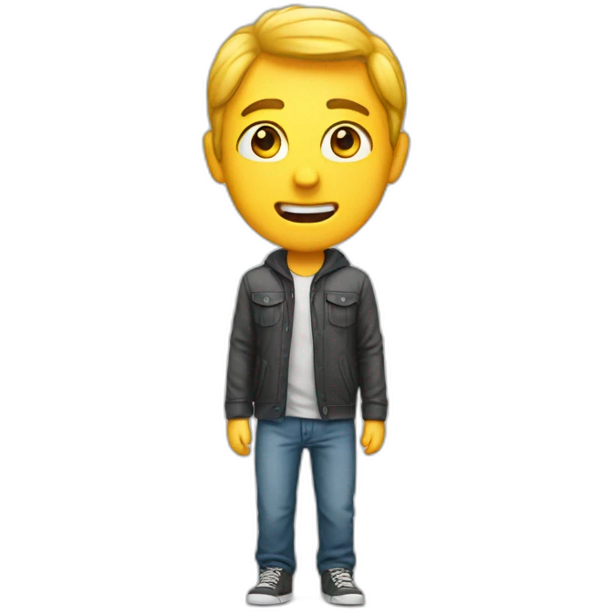 A man who peed his pants emoji