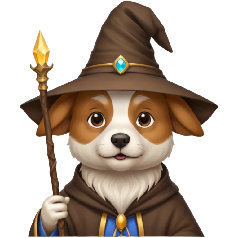 Dog wizard emoji
