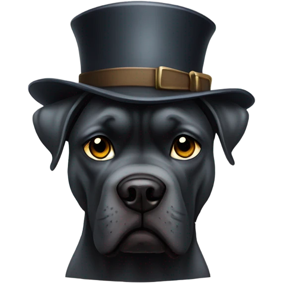 A Cane Corso dressed as Sherlock Holmes. emoji