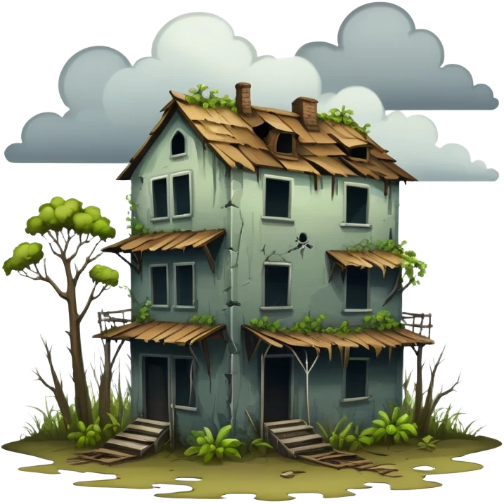 Gloomy Apocalyptic Aesthetic Scenery Deco emoji