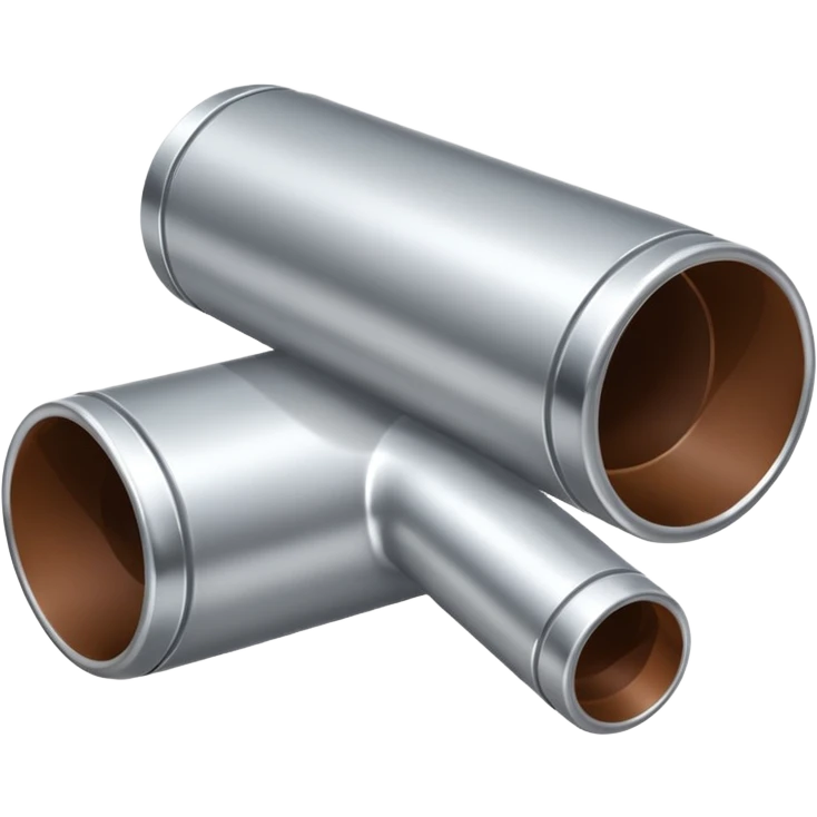 A silver metal pipe emoji