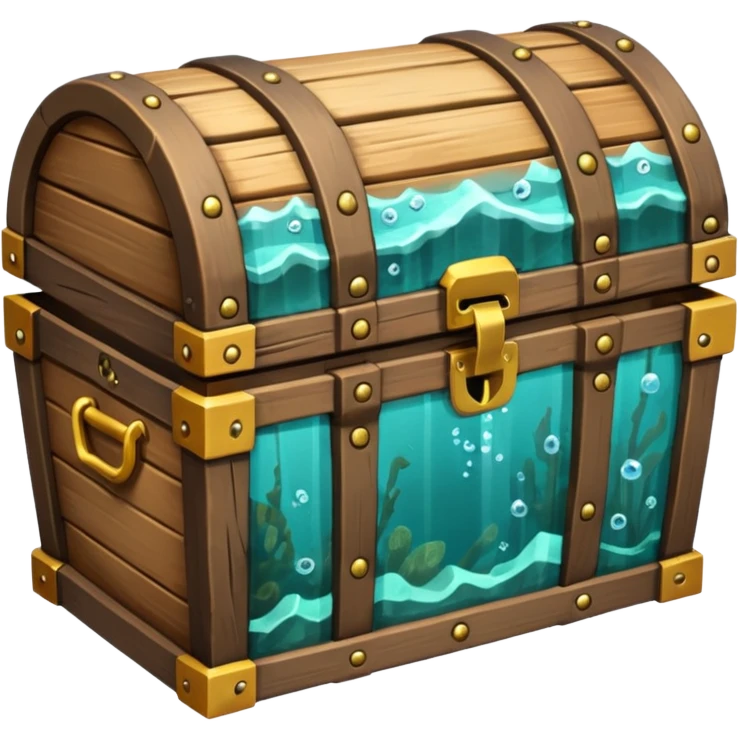Treasure chest sea emoji