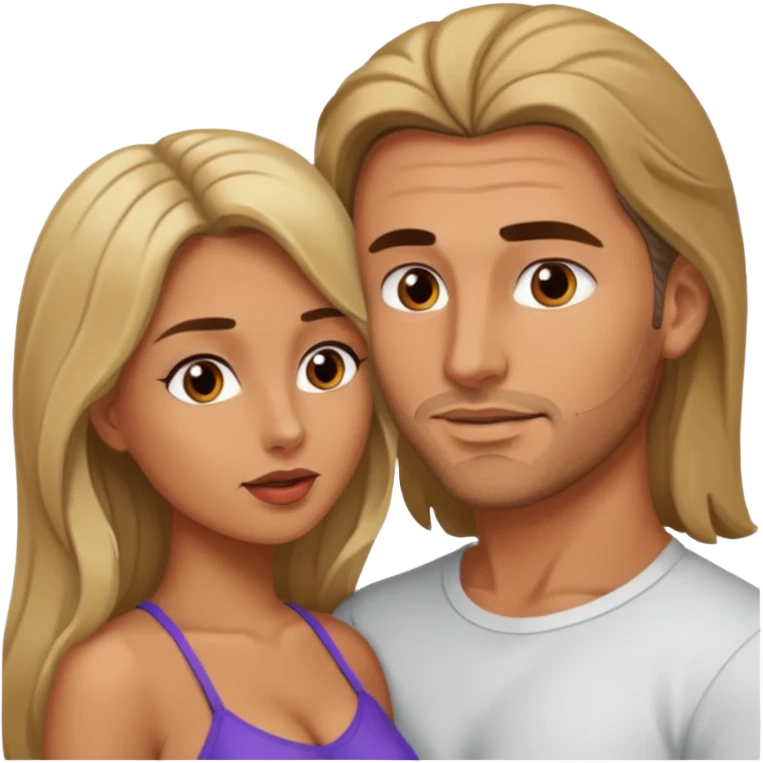 Mulher chupando o pênis de um homem  emoji