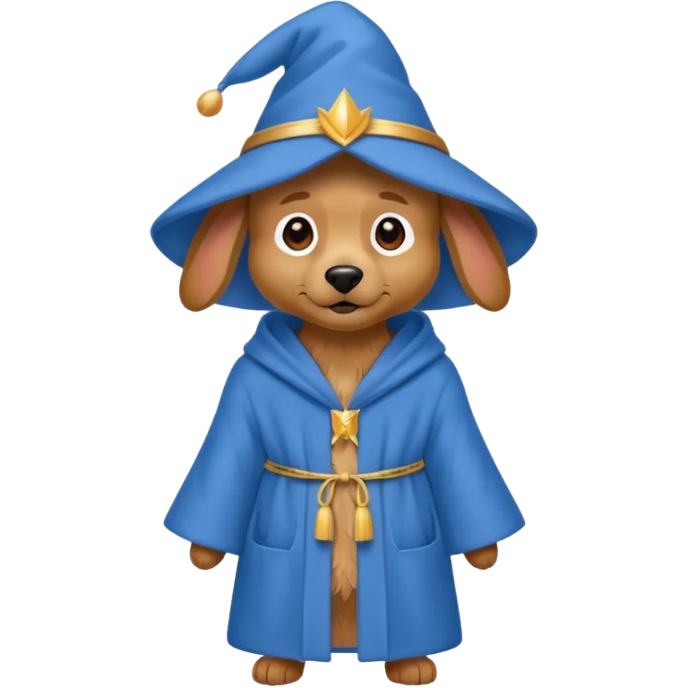 Dog wizard emoji