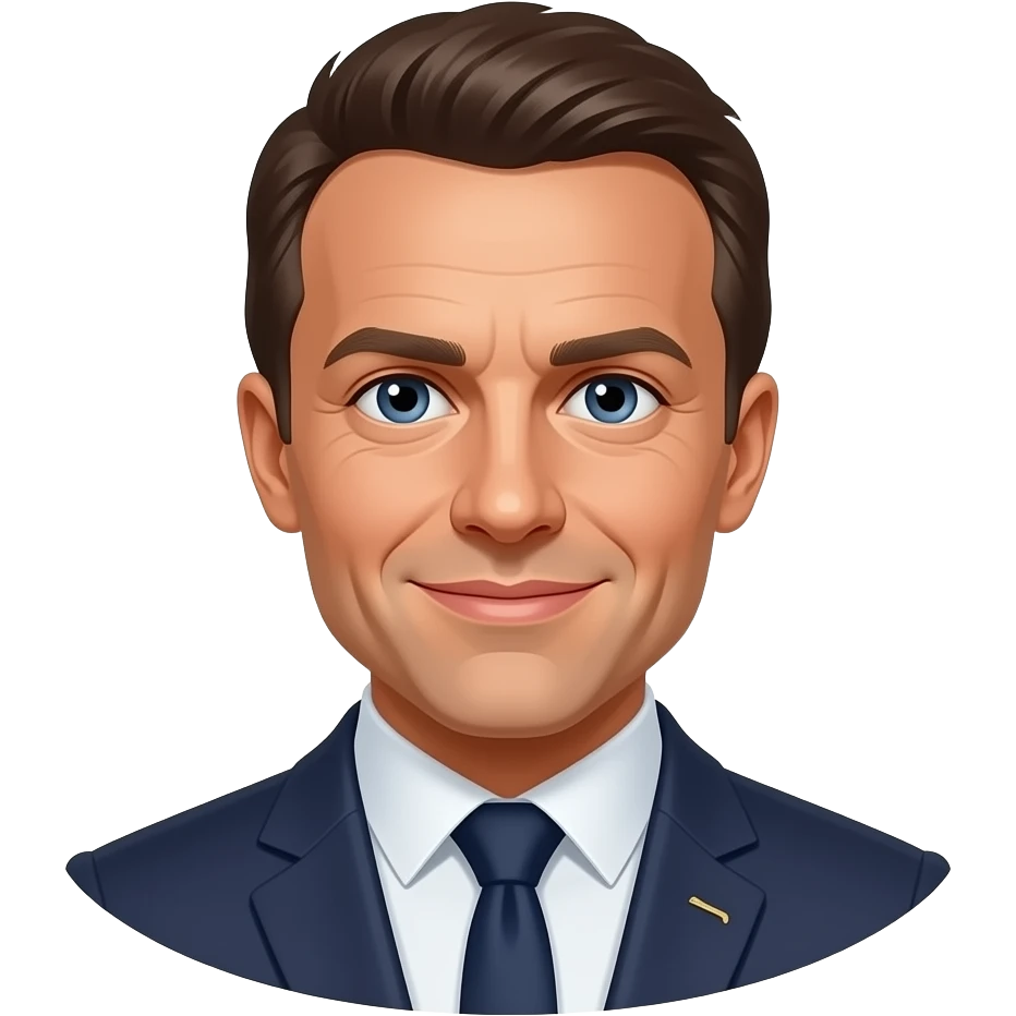 macron qui fait un six seven emoji