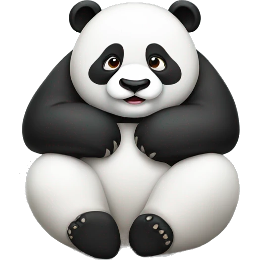 Lazy panda emoji